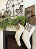 Create a Festive and Rustic Holiday Mantel Display with Industrial-style Brackets and Shelves