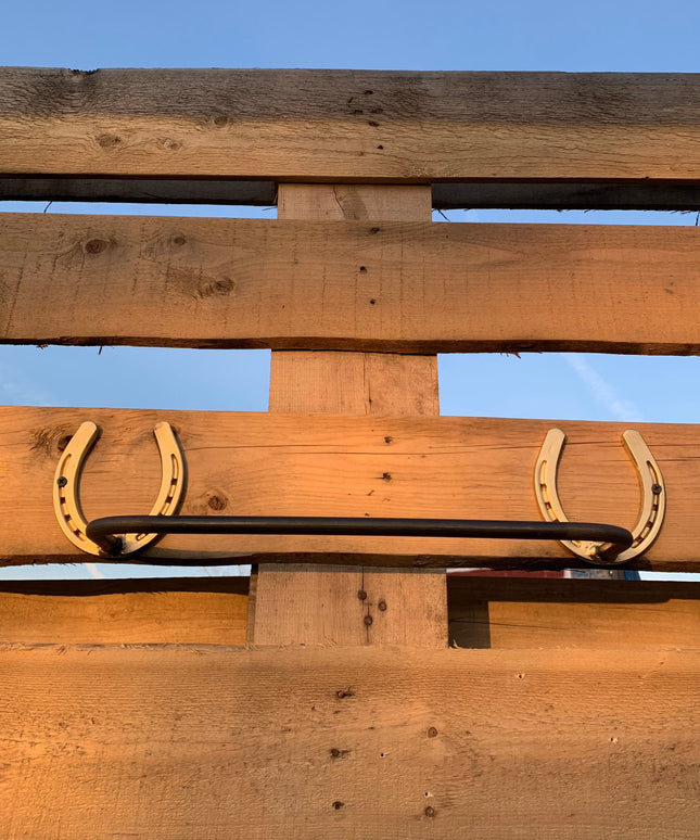 Saddle Up Your Bathroom: Horse Shoe Towel Bar for Western Whimsy Industiral Farm Co