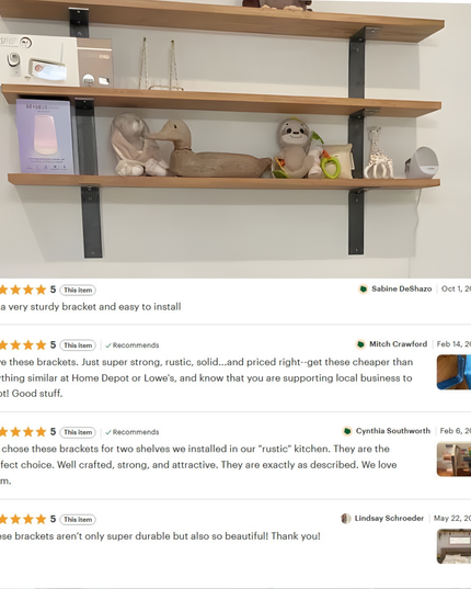 The Lafayette L Shelf Brackets