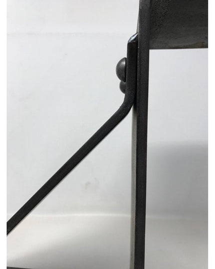 Black metal Monroe Style Corbel Bracket by Industrial Farm Co showing curved support arm and mounting hardware against whi...