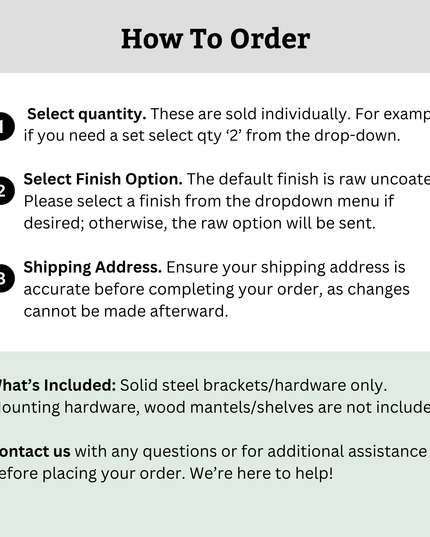 The Lafayette L Shelf Brackets
