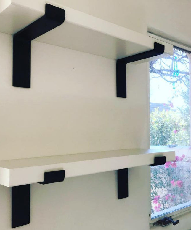 The Auburn Z Open Shelf Support Shelf Support 3" Depth Finish Raw - Uncoated Metal | Industrial Farm Co