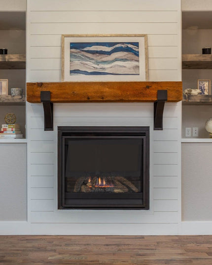 Kudlick Brackets on Fireplace