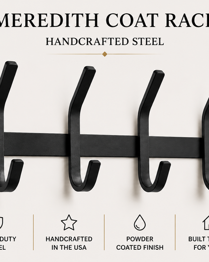 The Meredith Petite Double J Coat Rack
