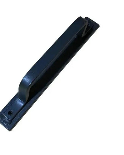 The Louie Door Handle Door Handle/ Pull Clear Coat Flat Push Plate Include Pushplate | Industrial Farm Co