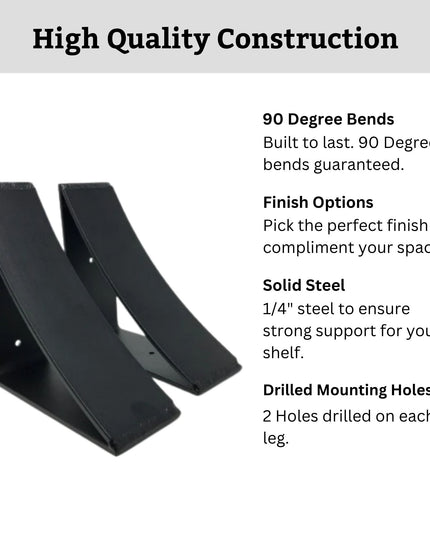 The Eleanor Minimal Steel Bracket