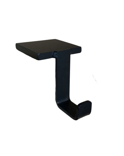 Steel Christmas stocking holder with a sleek, metallic finish. The holder features a sturdy base to securely grip the edge of a mantel or shelf. The top part has a decorative design, often shaped like a festive figure such as a snowman, reindeer, or star, providing a stylish and functional way to hang holiday stockings.