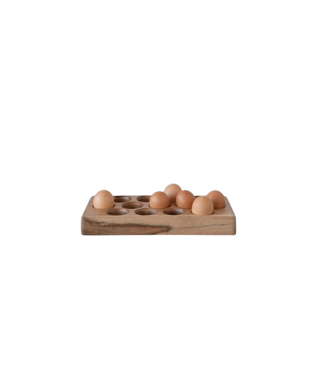 Acacia Wood Egg Tray
