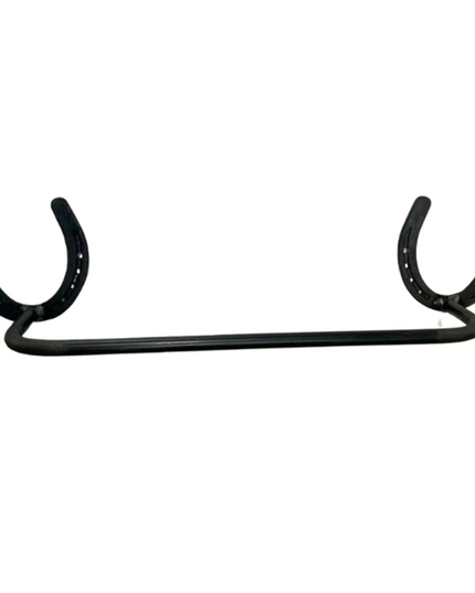 Horse shoe towel and blanket bar