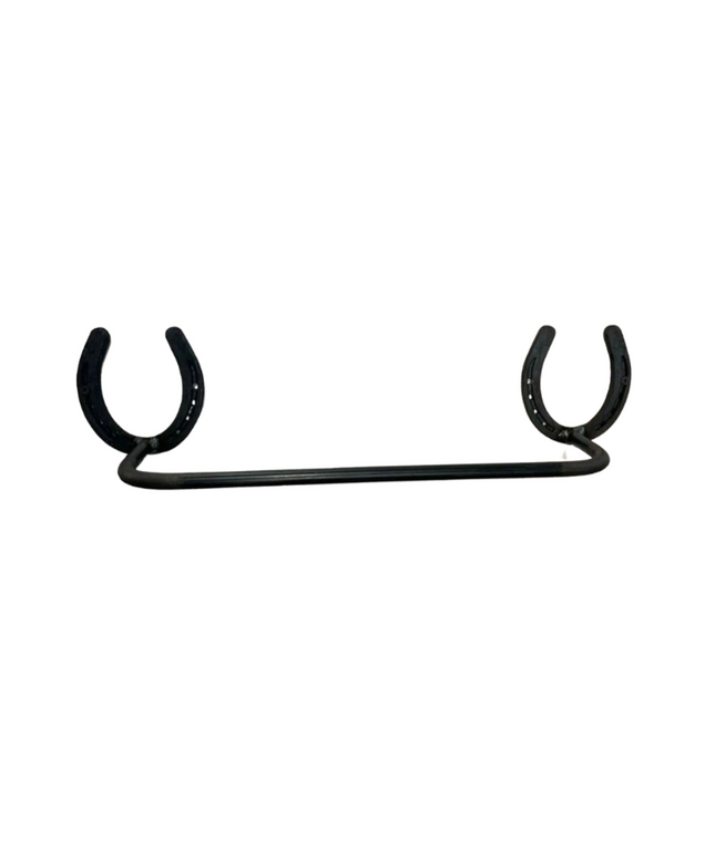 Horse shoe towel and blanket bar