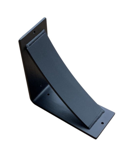 Handmade steel brackets from Industrial Farm Co.  Handmade to order.  Black steel heavy duty for shelves, mantels.