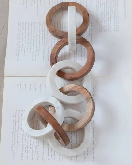 Acacia Wood and Marble Chain  Default Title   | Industrial Farm Co