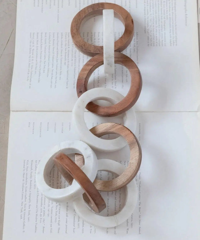 Acacia Wood and Marble Chain  Default Title   | Industrial Farm Co