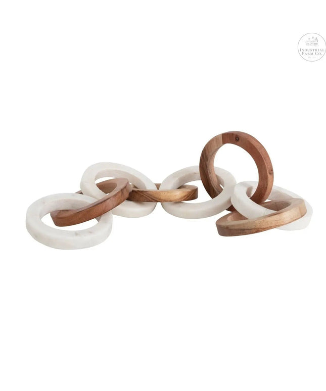 Acacia Wood and Marble Chain     | Industrial Farm Co