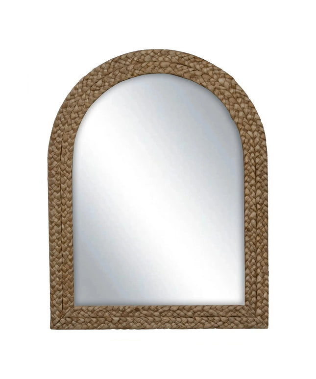 Braided Seagrass Framed Mirror     | Industrial Farm Co