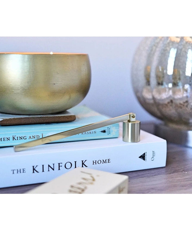 Brushed Gold Candle Snuffer  Brushed Gold   | Rewined