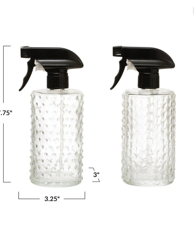Embossed Glass Spray Bottle     | Industrial Farm Co