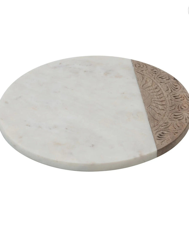 Hand Carved Charcuterie Serving Board     | Creative Co-op