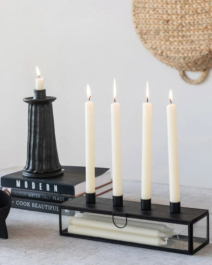 Metal Taper Holder Display Case     | Industrial Farm Co