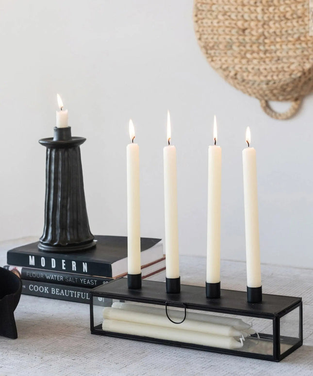 Metal Taper Holder Display Case     | Industrial Farm Co