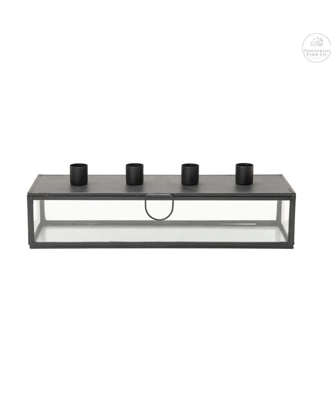 Metal Taper Holder Display Case     | Industrial Farm Co