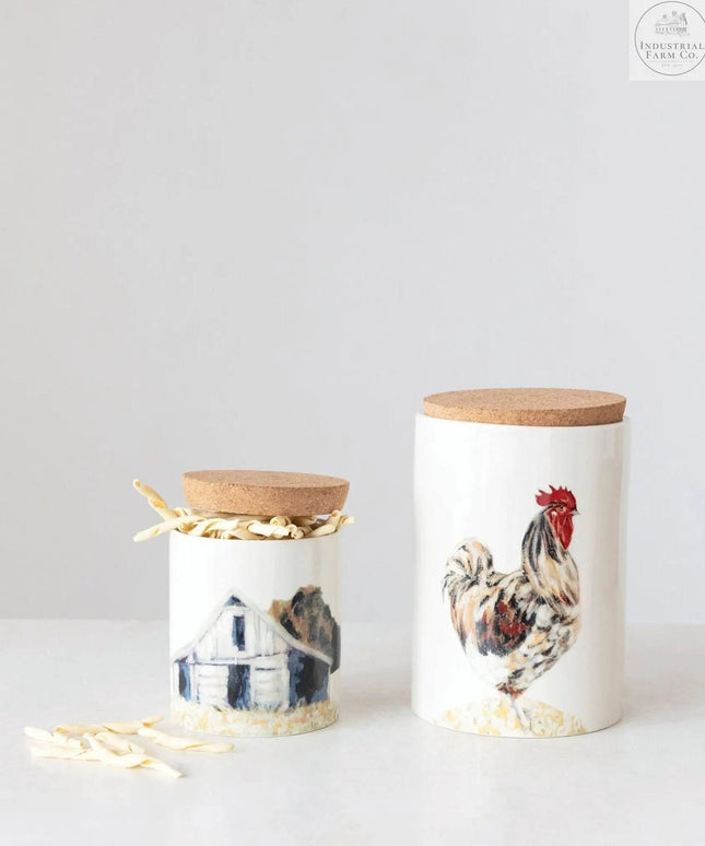 Farmhouse Rooster Canister  Default Title   | Industrial Farm Co