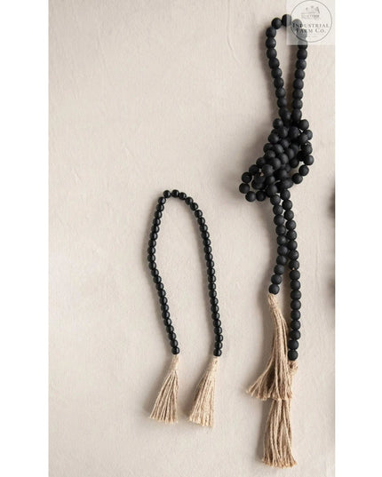 Small Black Bead Garland  Default Title   | Industrial Farm Co
