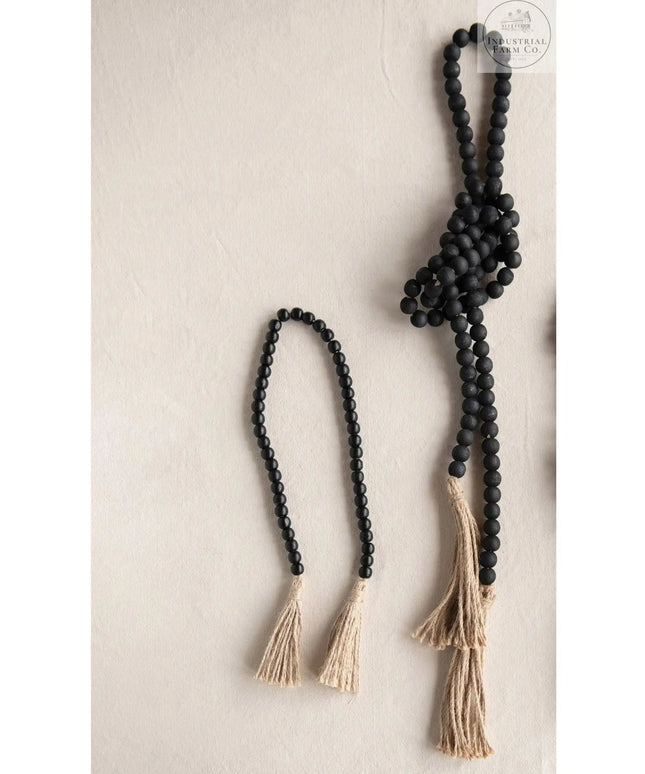 Small Black Bead Garland  Default Title   | Industrial Farm Co