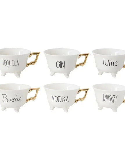 Pick Your Poison Stoneware Footed Teacup Set     | Industrial Farm Co