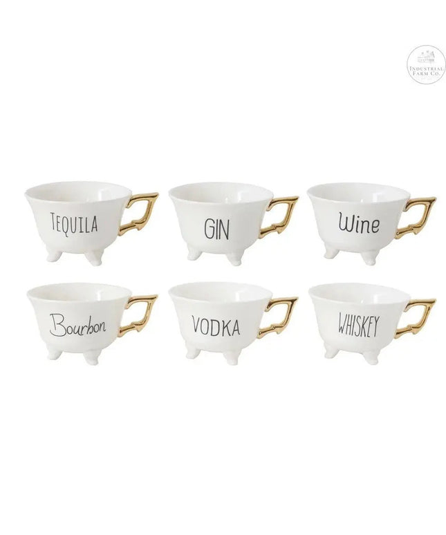Pick Your Poison Stoneware Footed Teacup Set     | Industrial Farm Co