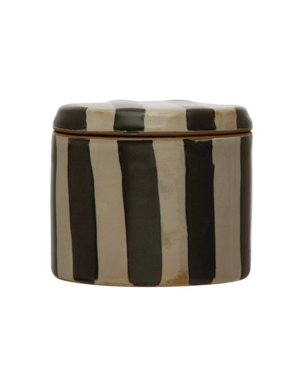 Striped Stoneware Canister     | Industrial Farm Co