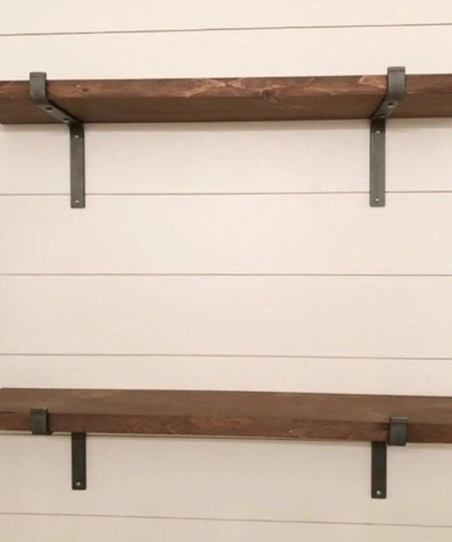 The Abbey Z Style Shelf Brackets Shelf Support 3"  Depth Finish Copper Powder Coat | Industrial Farm Co