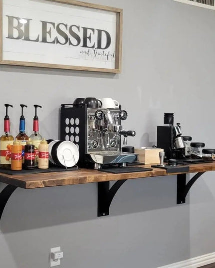 The Albany Mantel Corbel Brackets/Corbels 6" Depth x 6" Wall Mount Length Finish Raw - Uncoated Metal | Industrial Farm Co