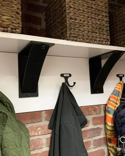 The Albany Mantel Corbel Brackets/Corbels 7" Depth x 7" Wall Mount Length Finish Copper Powder Coat | Industrial Farm Co