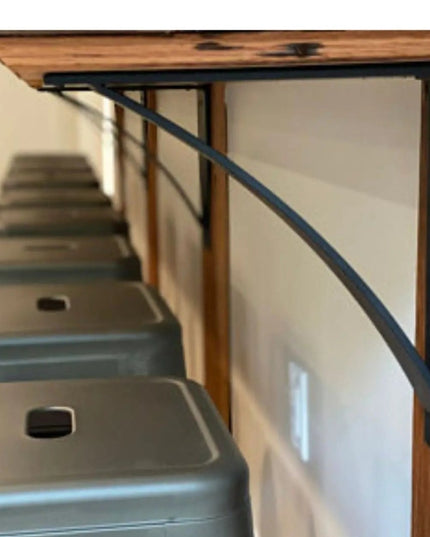 The Albany Mantel Corbel Brackets/Corbels 8" Depth x 10" Wall Mount Length Finish Raw - Uncoated Metal | Industrial Farm Co