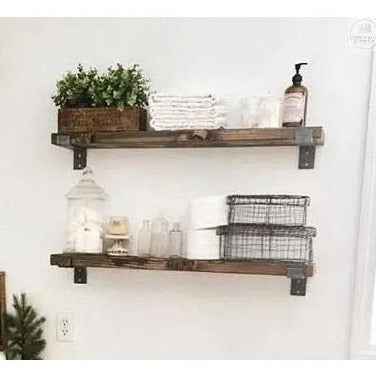 The Auburn Z Open Shelf Support Shelf Support 3"  Depth Finish Copper Powder Coat | Industrial Farm Co