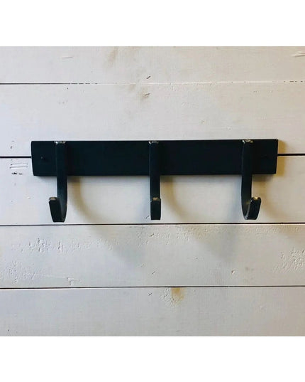 The Camillus Style Coat Rack Coat Rack 14" Wall Mount Length Finish Black Powder Coat | Industrial Farm Co