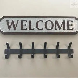 The Christopher Double Hook Coat Rack Coat Rack 20" Wall Mount Length Finish Black Powder Coat | Industrial Farm Co