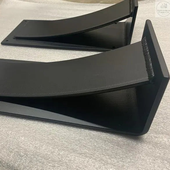 The Cicero Bar Shelf Supports Brackets/Corbels 4" Depth x 10" Wall Mount Length Finish Raw - Uncoated Metal | Industrial Farm Co