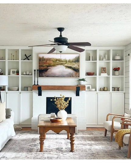 The Clermont Farmhouse Shelf Mantle Support Brackets/Corbels 6" Depth x 6" Wall Mount Length Finish Raw - Uncoated Metal | Industrial Farm Co