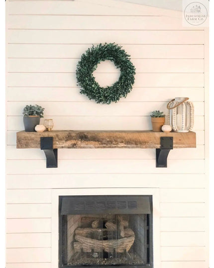 The Clermont Farmhouse Shelf Mantle Support Brackets/Corbels 6" Depth x 6" Wall Mount Length Finish Copper Powder Coat | Industrial Farm Co