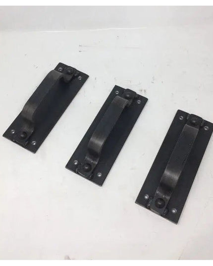 The Corning Handle Door Handle/ Pull Clear Coat Flat Push Plate Include Flat Pushplate | Industrial Farm Co