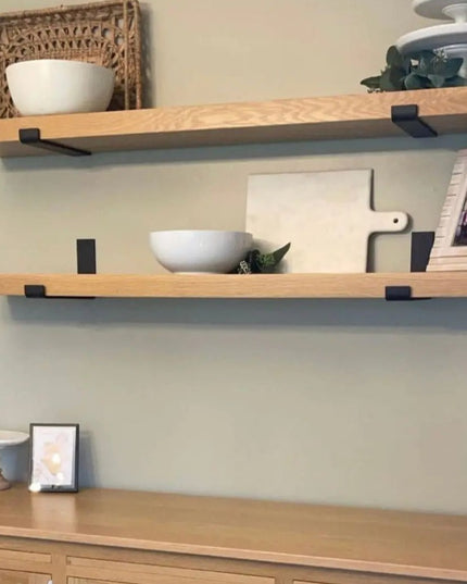 The Earl Style J Shelf Bracket Shelf Support 3"  Depth Finish Black Powder Coat | Industrial Farm Co