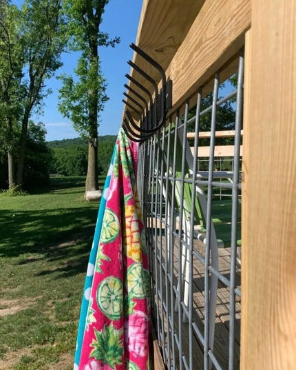 The Eastman Coat & Hook Rack Coat Rack 10"  Wall Mount Length Finish Gold Powder Coat | Industrial Farm Co