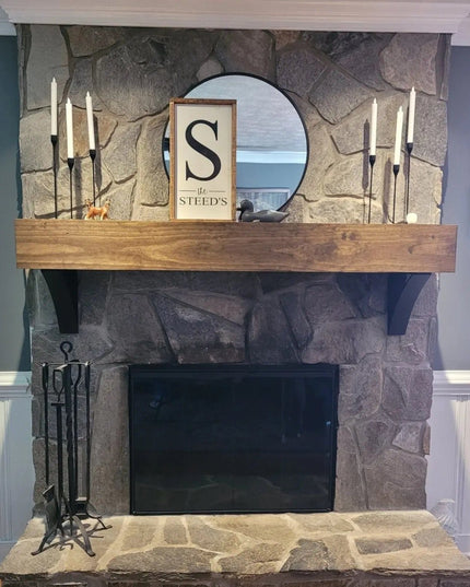 The Eleanor Minimal Steel Bracket Brackets/Corbels 5" Depth x 7" Wall Mount Length Finish Black Powder Coat | Industrial Farm Co