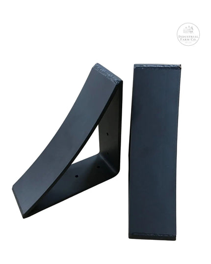 The Eleanor Minimal Steel Bracket Brackets/Corbels 5" Depth x 7" Wall Mount Length Finish Gold Powder Coat | Industrial Farm Co