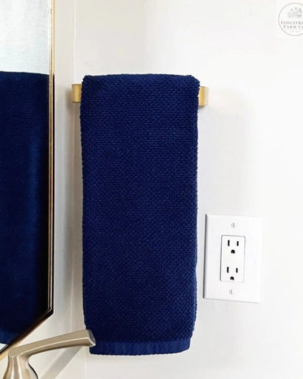 The Emma Towel Holder Door Handle/Pull 7" Wall Mount Length Finish Copper Powder Coat | Industrial Farm Co