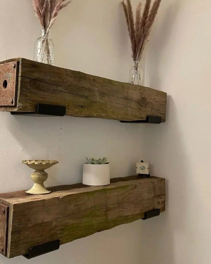 The Glimmerglass J Shelf or Mantel Bracket Shelf Support 3"  Depth Finish Black Powder Coat | Industrial Farm Co