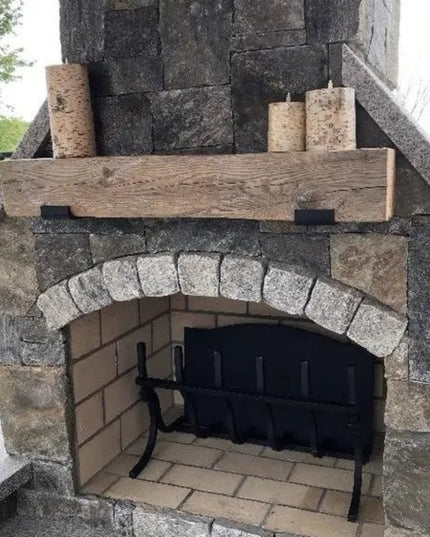 The Glimmerglass J Shelf or Mantel Bracket Shelf Support 4"  Depth Finish Raw - Uncoated Metal | Industrial Farm Co