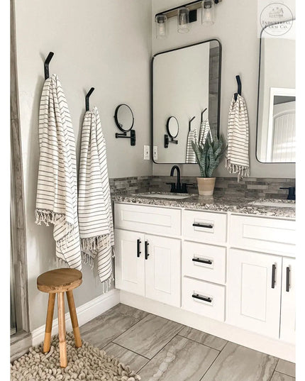 The Henrietta Double Hooks (Set of 2) Hook .5" Wide Finish Clear Coat | Industrial Farm Co